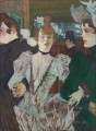 la goulue arriving at the moulin rouge with two women 1892 Toulouse Lautrec Henri de